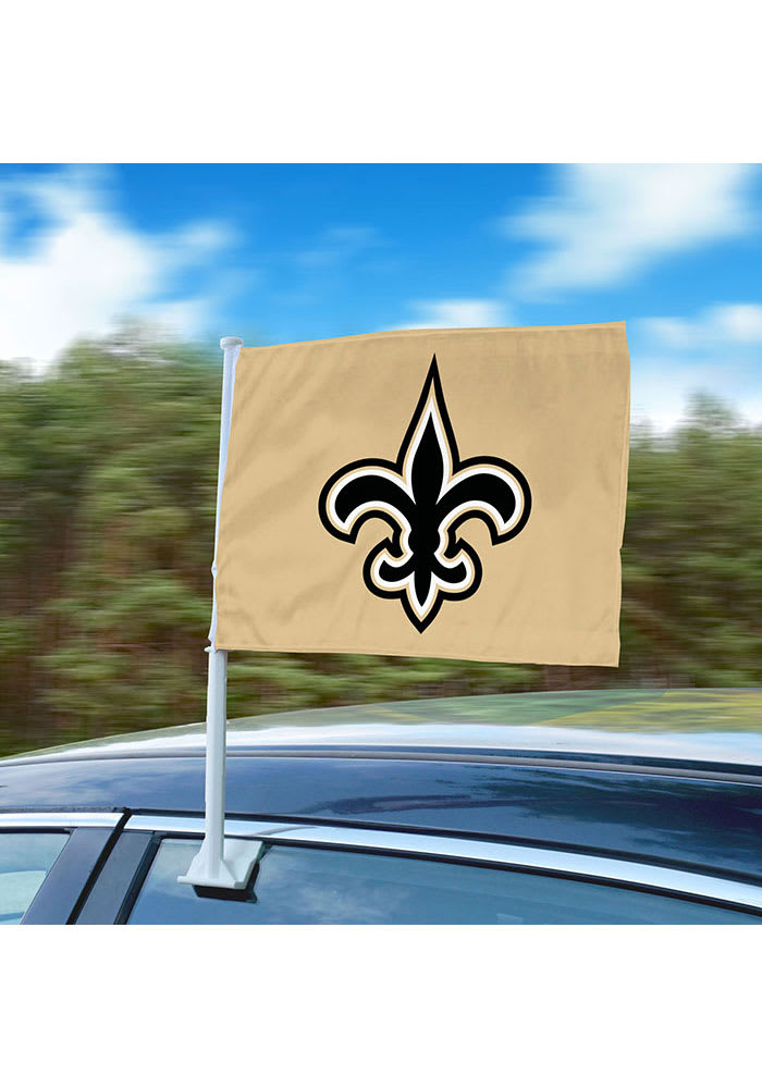 Sports Licensing Solutions New Orleans Saints Team Logo Car Flag - Gold