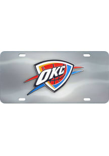 Oklahoma City Thunder Silver Diecast Car Accessory License Plate