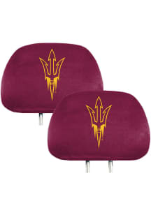 Sports Licensing Solutions Arizona State Sun Devils Printed Auto Head Rest Cover - Maroon