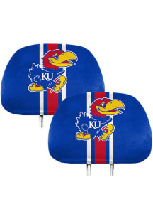 Sports Licensing Solutions Kansas Jayhawks Printed Auto Head Rest Cover - Blue