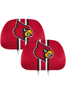 Sports Licensing Solutions Louisville Cardinals Printed Auto Head Rest Cover - Red