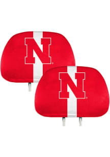 Sports Licensing Solutions Nebraska Cornhuskers Printed Auto Head Rest Cover - Red