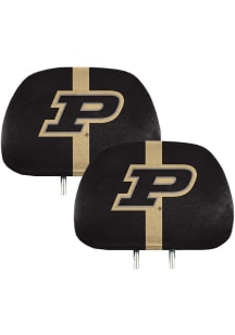 Purdue Boilermakers Printed Auto Head Rest Cover - Gold