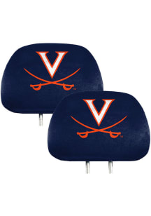 Sports Licensing Solutions Virginia Cavaliers Printed Auto Head Rest Cover - Blue