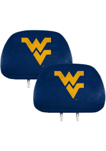 West Virginia Mountaineers Printed Auto Head Rest Cover - Blue