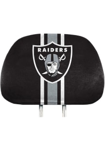 Sports Licensing Solutions Las Vegas Raiders Printed Auto Head Rest Cover - Grey