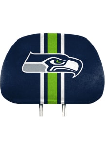 Sports Licensing Solutions Seattle Seahawks Printed Auto Head Rest Cover - Blue
