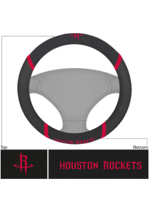 Houston Rockets Logo Auto Steering Wheel Cover