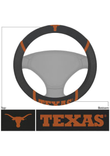 Texas Longhorns Logo Auto Steering Wheel Cover