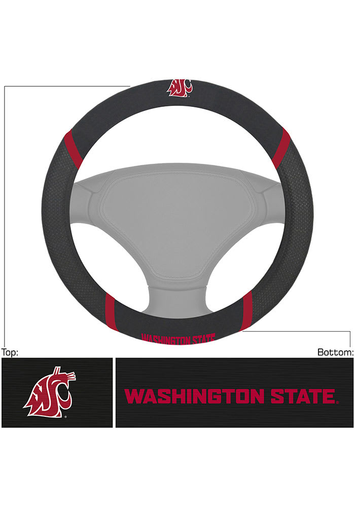 Washington State Cougars Logo Auto Steering Wheel Cover