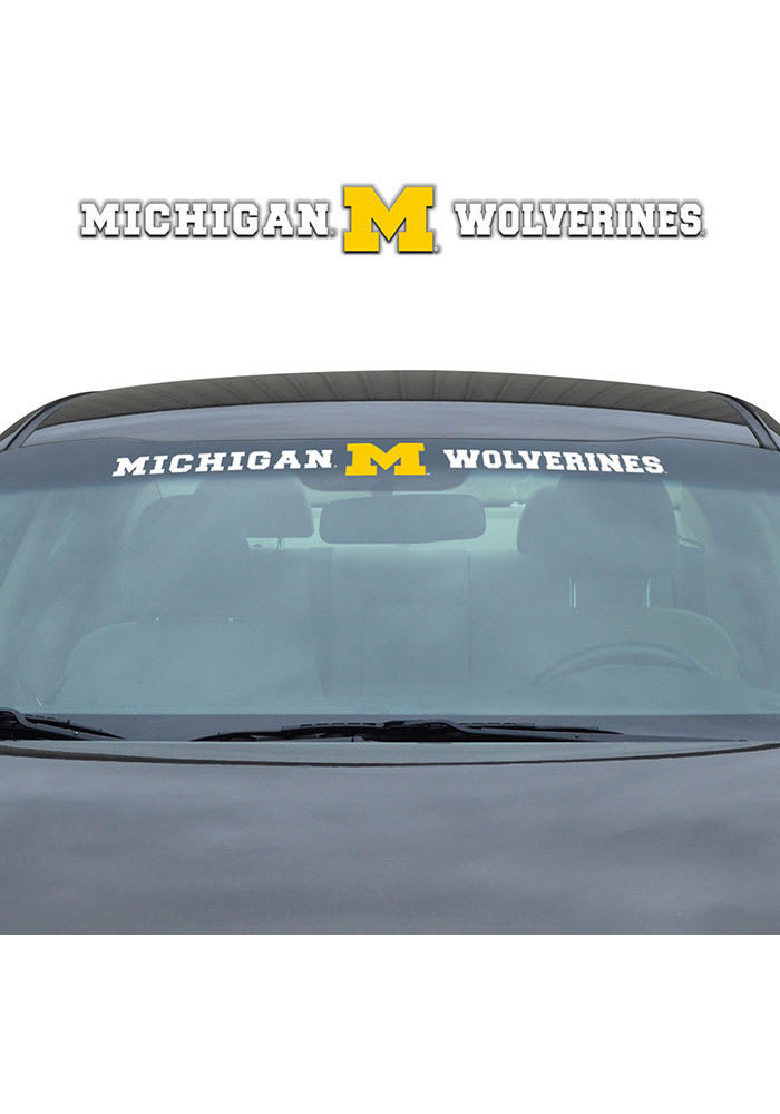 Sports Licensing Solutions Michigan Wolverines Windshield Auto Decal - White