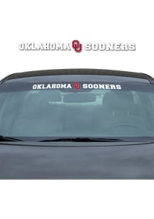 Oklahoma Sooners Windshield Auto Decal - White