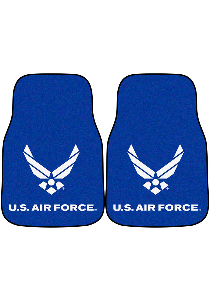 Sports Licensing Solutions Air Force 2-Piece Carpet Car Mat - Blue