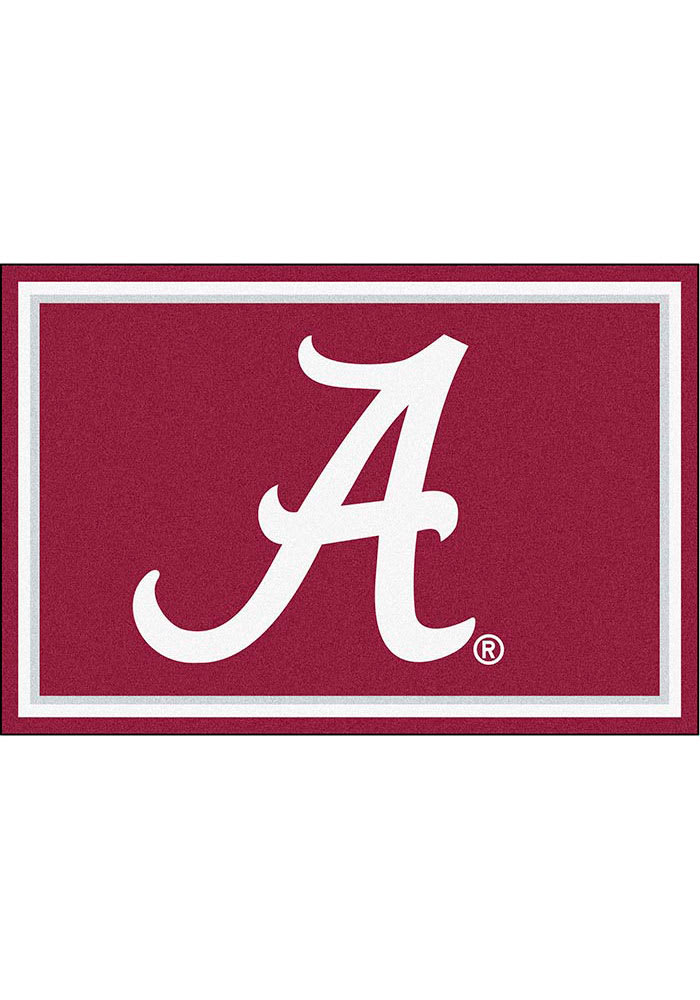 Alabama Crimson Tide 5x8 Plush Interior Rug RED - 1659387