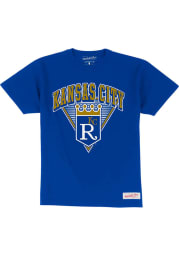 Mitchell and Ness Kansas City Royals Blue Traditional Short Sleeve Fashion T Shirt