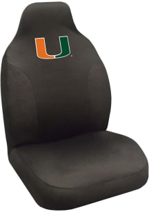Sports Licensing Solutions Miami Hurricanes Team Logo Car Seat Cover - Black