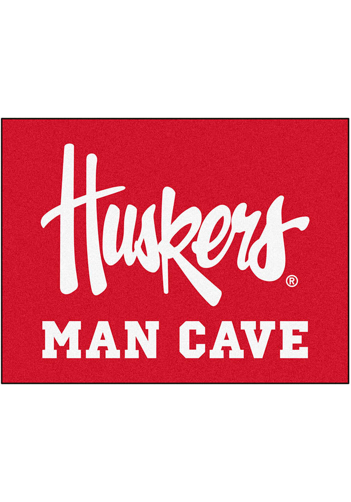 Nebraska Cornhuskers 34x42 Man Cave All Star Interior Rug