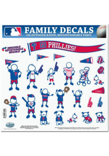 Philadelphia Phillies Family Auto Decal - White