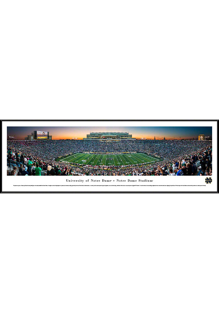Notre Dame Fighting Irish Panorama Frame Framed Posters