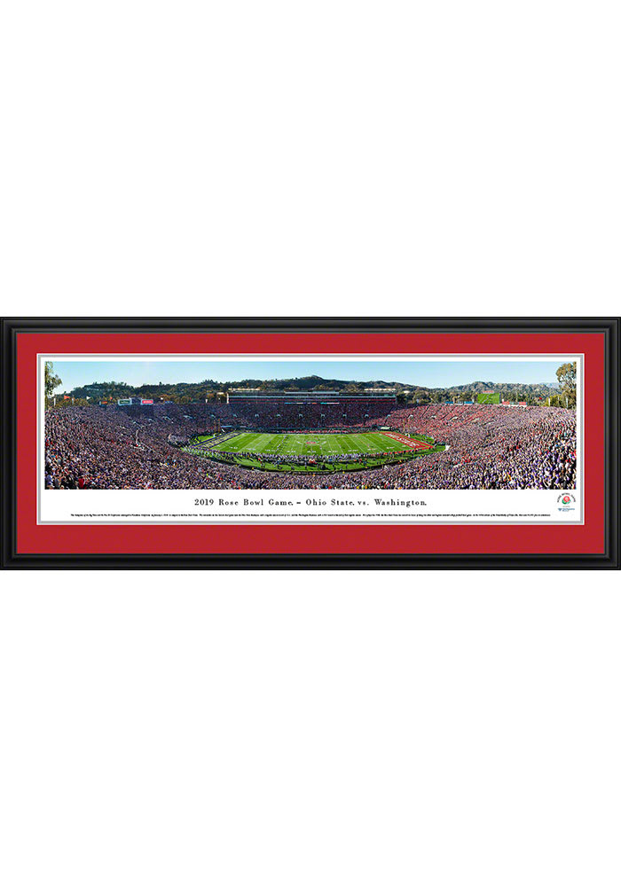 Blakeway Panoramas Ohio State Buckeyes 2019 Rose Bowl Game Deluxe Framed Posters