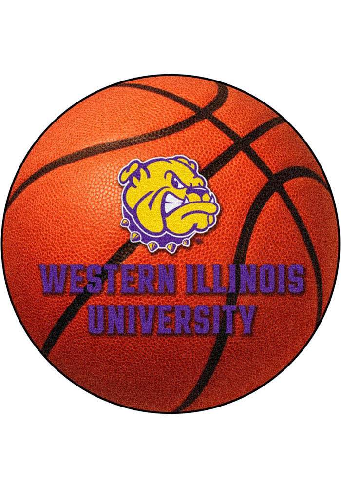 Western Illinois Leathernecks 27 Basketball Interior Rug