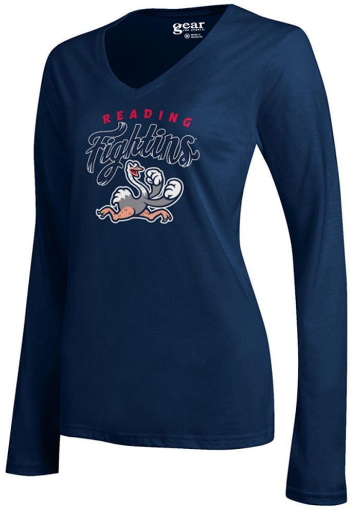 Navy R-Phils Dri-Fit Long Sleeve Tee 