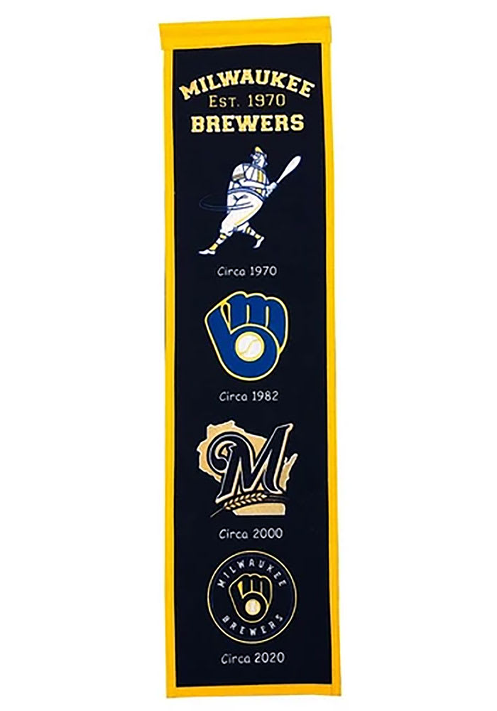 Milwaukee Brewers Heritage History Banner Pennant