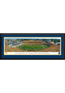 Blakeway Panoramas West Virginia Mountaineers Gold Rush Football Deluxe Framed Posters