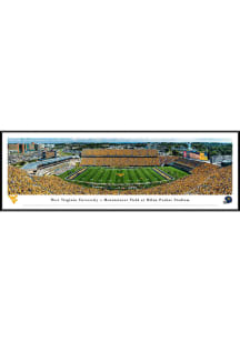 Blakeway Panoramas West Virginia Mountaineers Gold Rush Football Standard Framed Posters