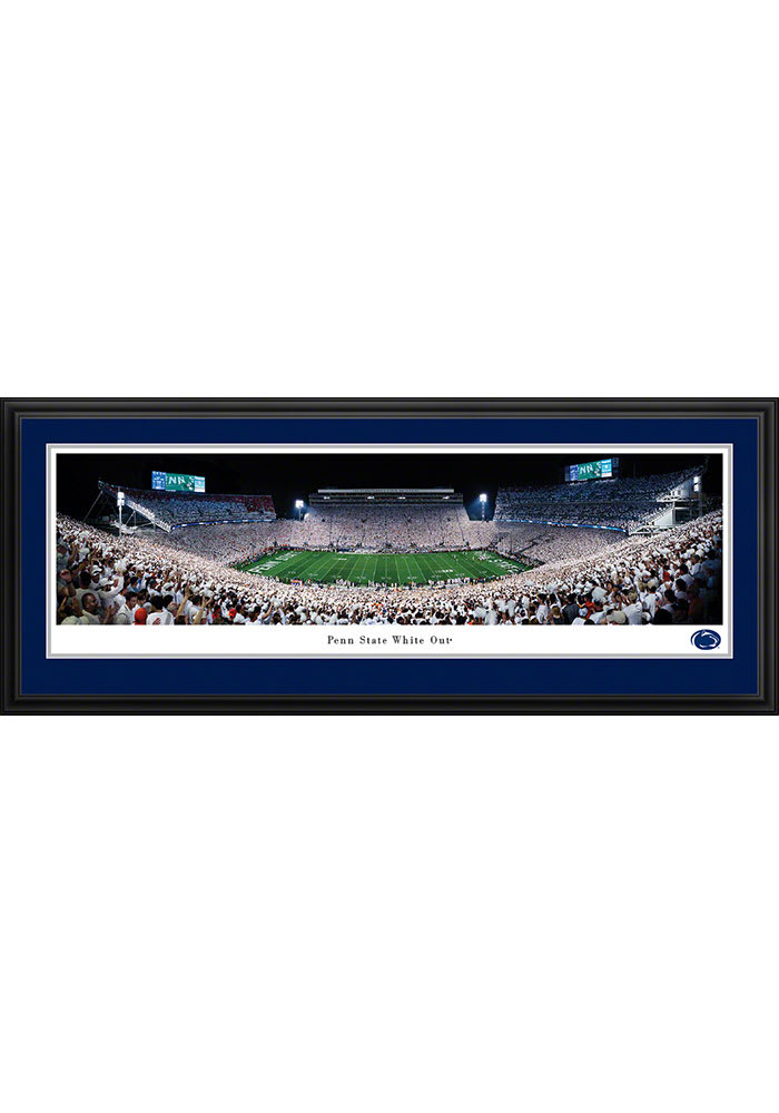 Penn State Nittany Lions Beaver Stadium White Out Deluxe Framed Posters