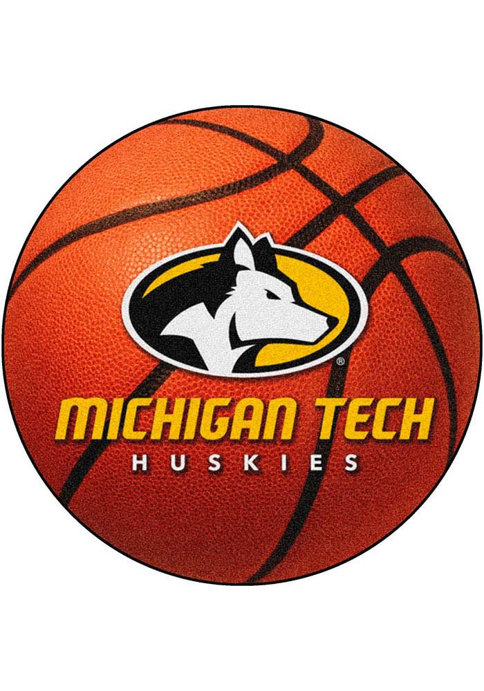 Michigan Tech Huskies 27 Basketball Interior Rug