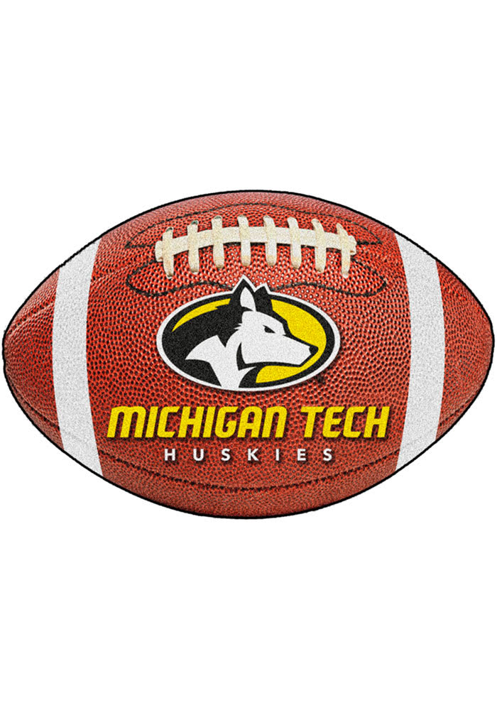 Michigan Tech Huskies 20x32 Football Interior Rug