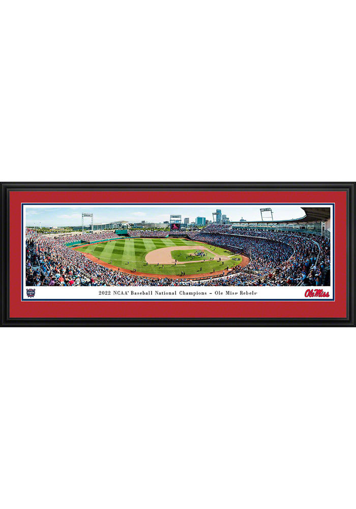 Ole Miss Rebels 2022 College World Series Champions Deluxe Framed Posters