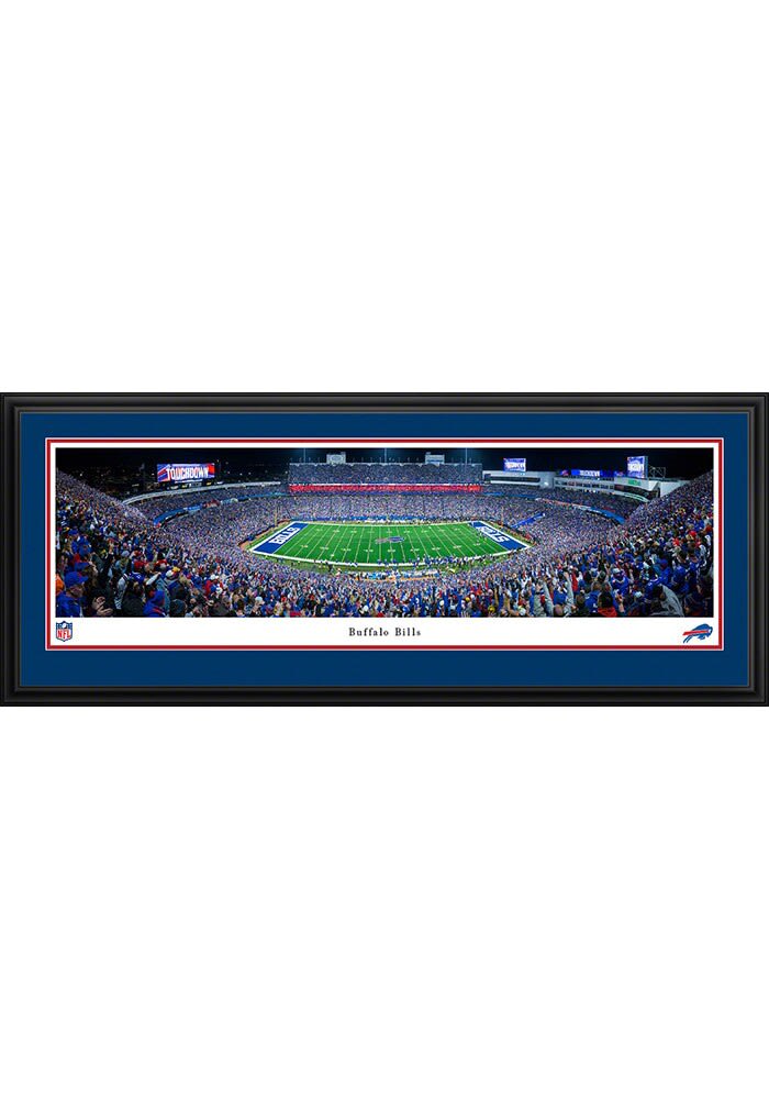 : Buffalo Bills, Night Game - 44x18-inch Double Mat, Deluxe  Framed Picture by Blakeway Panoramas : Sports & Outdoors