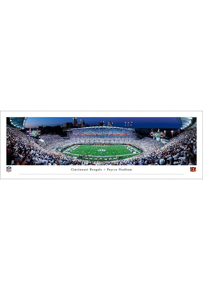 Blakeway Panoramas Cincinnati Bengals Paycor Tubed Unframed Poster, Orange, Size NA, Rally House