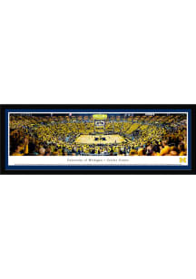 Blakeway Panoramas Michigan Wolverines Basketball Select Frame Single Mat Framed Posters