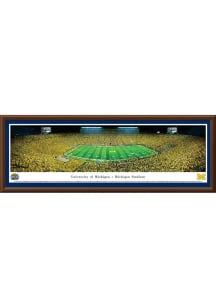 Blakeway Panoramas Michigan Wolverines Football 50YRD Select Frame Single Mat Framed Posters