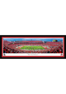 Red Ohio State Buckeyes Script Select Framed Posters