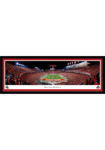 Red Ohio State Buckeyes End Zone Select Framed Posters