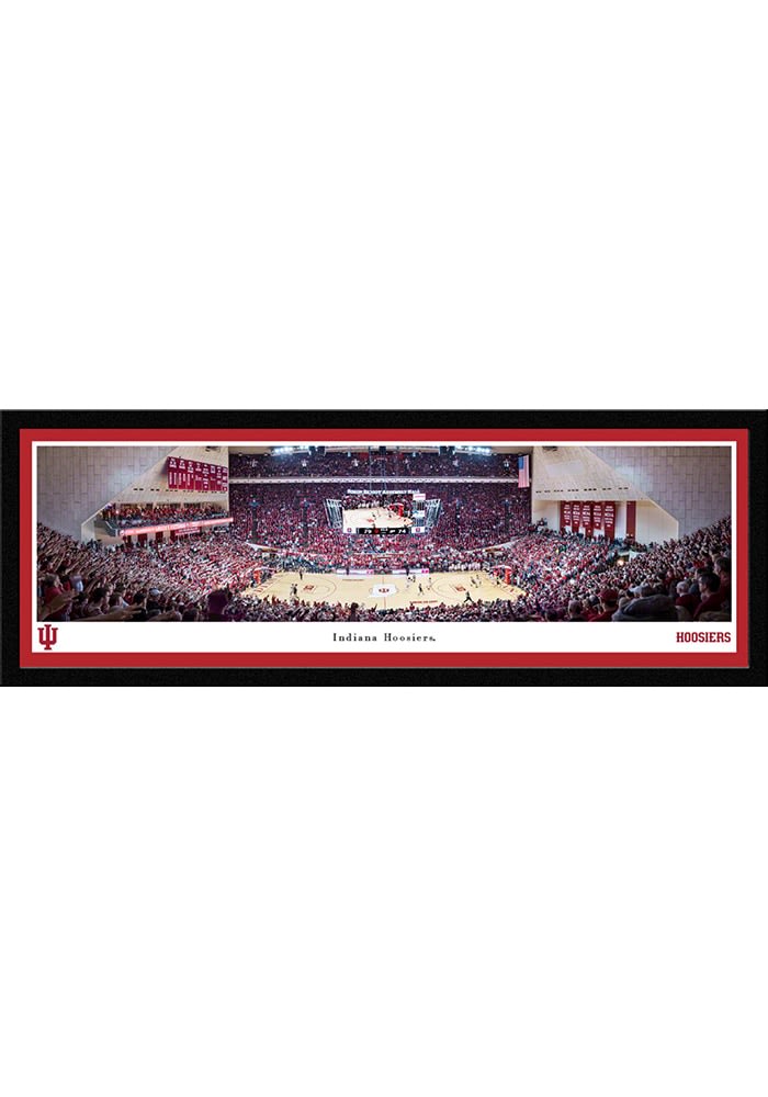 Red Indiana Hoosiers Basketball Celebration Select Framed Posters