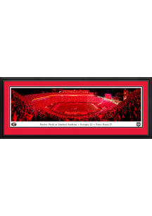 Blakeway Panoramas Georgia Bulldogs Light Up Sanford Deluxe Framed Posters