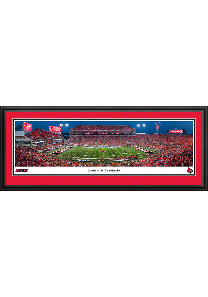 Blakeway Panoramas Louisville Cardinals Framed Panorama Poster