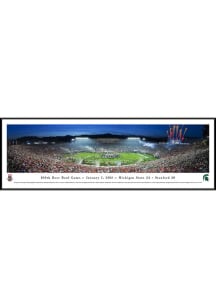 Blakeway Panoramas Michigan State Spartans 2014 Rose Bowl Champs Standard Framed Posters