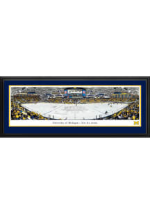 Blakeway Panoramas Michigan Wolverines Hockey Deluxe Framed Posters