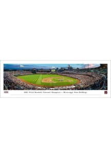 Blakeway Panoramas Mississippi State Bulldogs 2021 CWS Champs Tubed Unframed Poster
