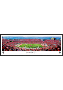 Red Ohio State Buckeyes Football Band Script Standard Framed Posters