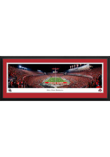 Red Ohio State Buckeyes Football End Zone Deluxe Framed Posters