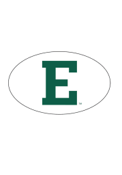 Eastern Michigan Eagles Domed Oval Car Emblem - Green
