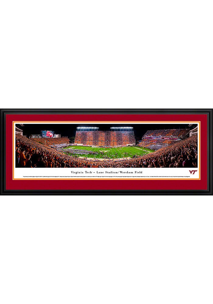 Blakeway Panoramas Virginia Tech Hokies Football Deluxe Framed Posters
