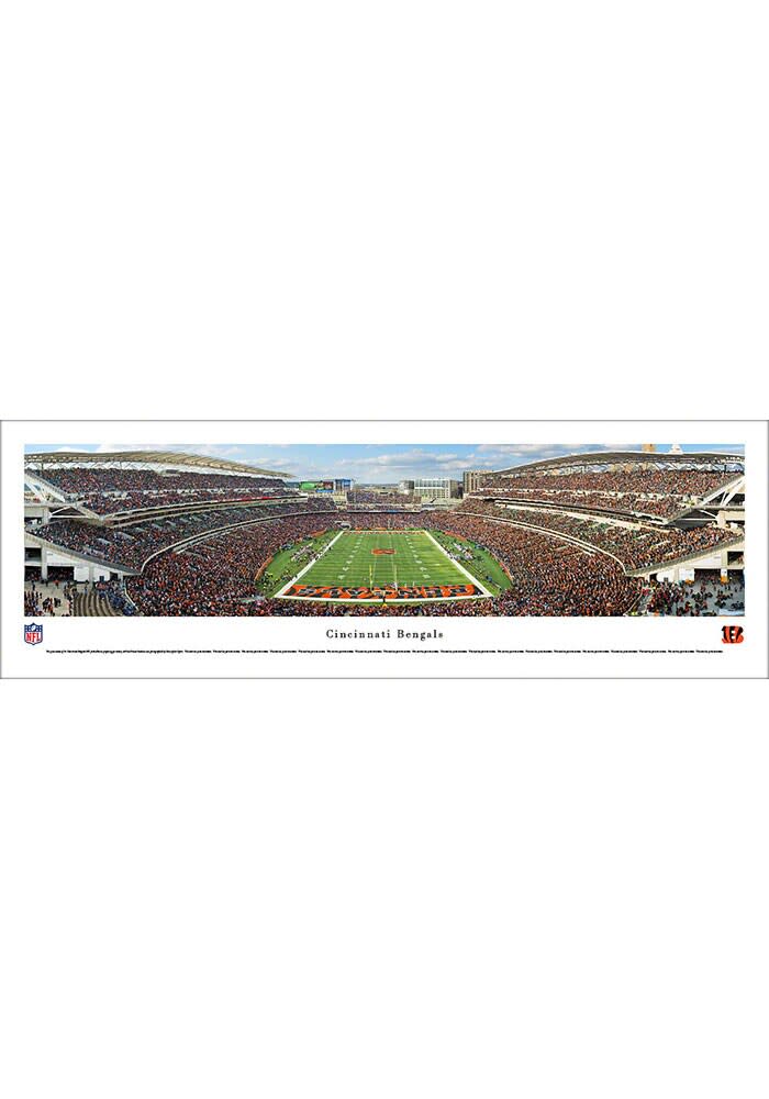 : Cincinnati Bengals Night Football - Unframed 40 x 13.5 Poster  by Blakeway Panoramas : Sports & Outdoors